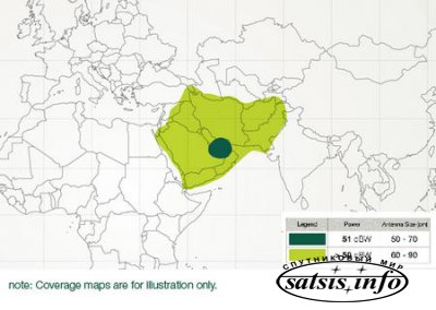 Новый спутник Yahsat 1А начал вещание в позиции 52.5°E